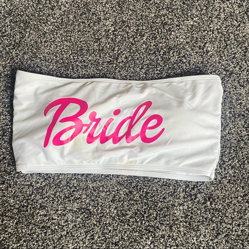 Bride bandeau bikini top - size L